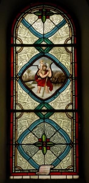 Verrière représentant saint Christophe