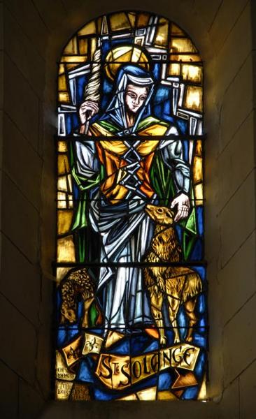 Verrière représentant sainte Solange