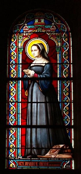 Verrière représentant sainte Jeanne de Chantal