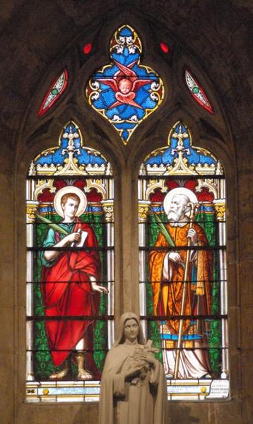 Verrière représentant saint Talaise et saint Baye, martyrs d'Issoudun