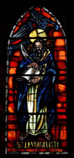 4 verrières figurant saint Joseph et saint Jean