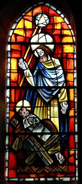 baie 10 : saint Joseph à l'enfant Jésus.