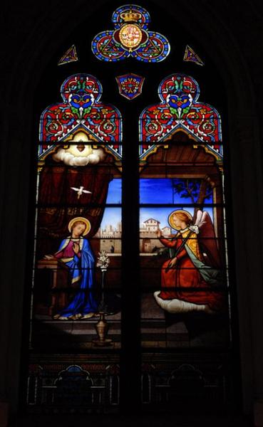 chapelle Notre-Dame, baie 6 : l'Annonciation.