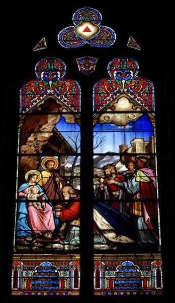 chapelle Notre-Dame, baie 7 : l'Adoration des Mages.