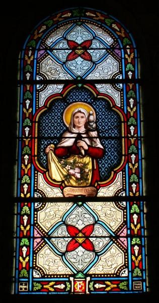 Verrière représentant sainte Germaine Cousin