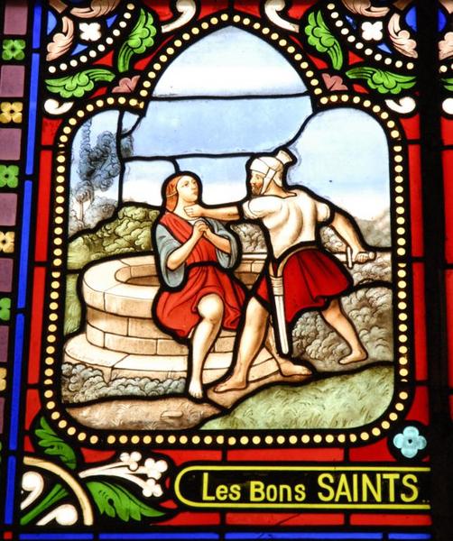 baie 2 (détail) : le martyre de saint Messaire.