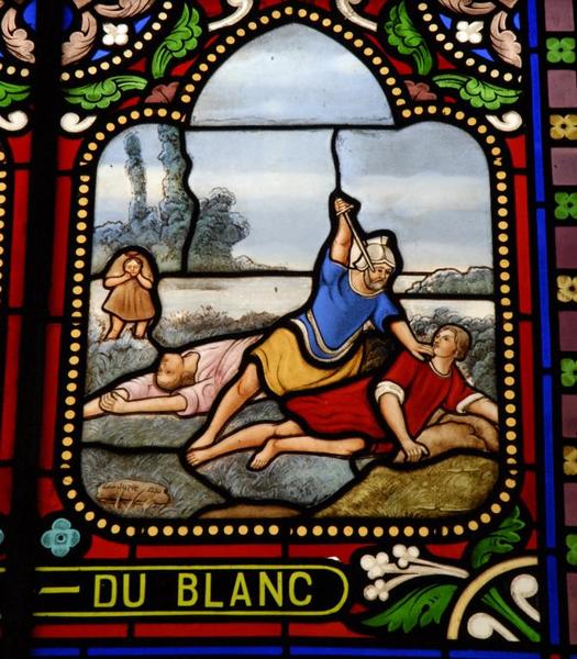 baie 2 (détail) : le martyre de saint Principin.