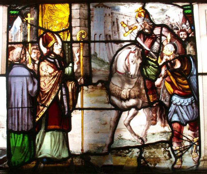 salle de la Vénerie : vie d'un saint évêque (détail).