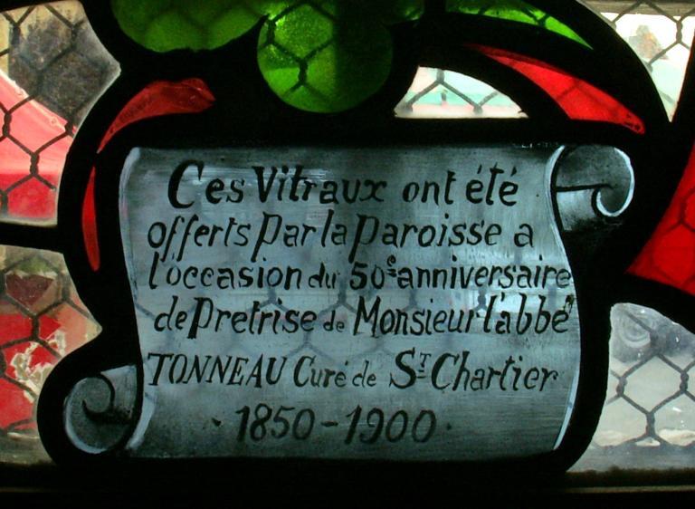 baie 6 : verrière ornementale (détail).