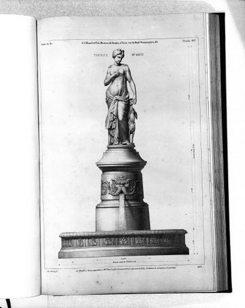 Planche 297 du catalogue de la fonderie d'art Ducel : fontaine.