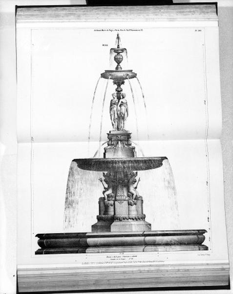Planche 190 du catalogue de la fonderie d'art Ducel : fontaine.