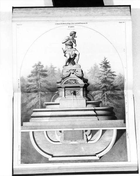 Planche 352 du catalogue de la fonderie d'art Ducel : fontaine.