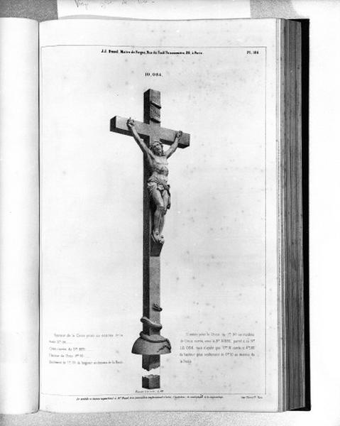 Planche 186 du catalogue de la fonderie d'art Ducel : croix.