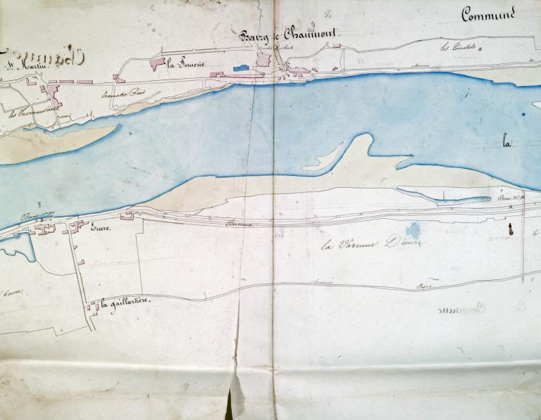 Les aménagements portuaires de la Loire : commune de Chaumont-sur-Loire (Loir-et-Cher)