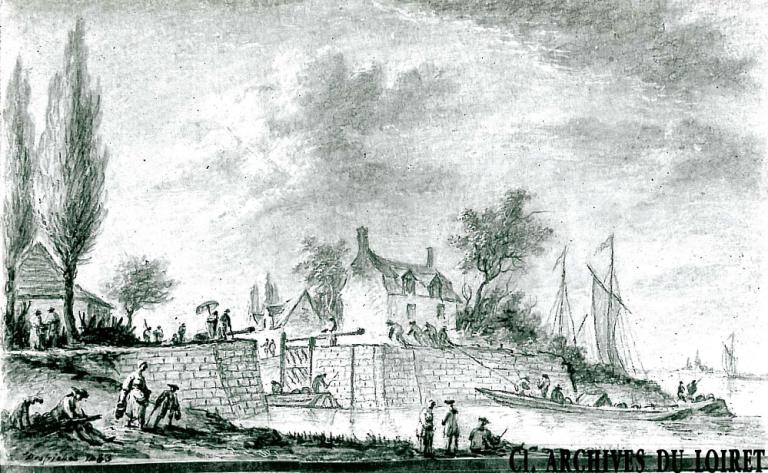 Les aménagements portuaires de la Loire : commune de Combleux (Loiret)