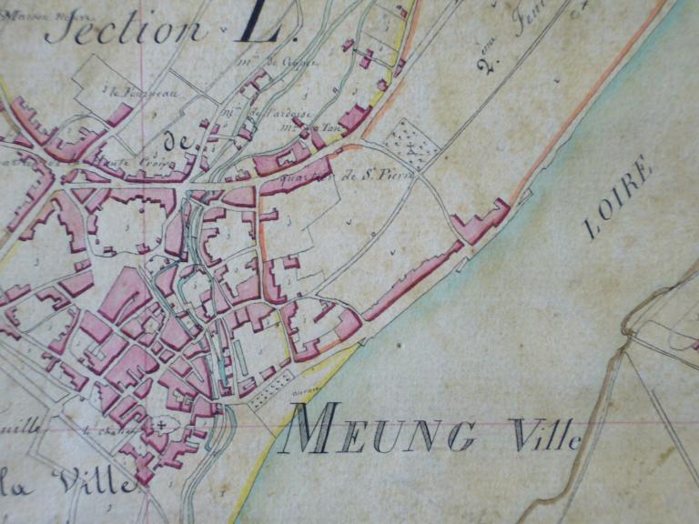 Extrait du cadastre napoléonien de 1829. (archives départementales du Loiret, 3 P 203).