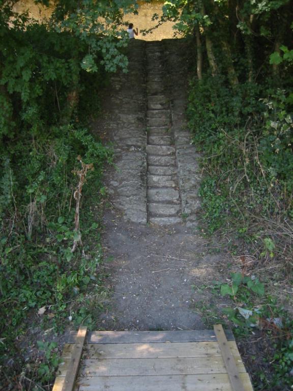Au lieudit Belle Croix, escalier.