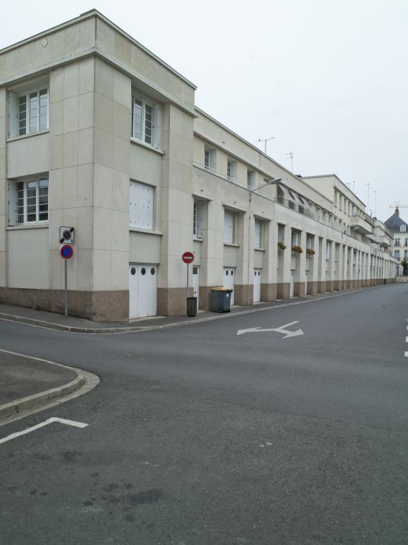 Façades postérieures de l'îlot Voltaire. ; Façades postérieures donnant sur le coeur d'îlot.
