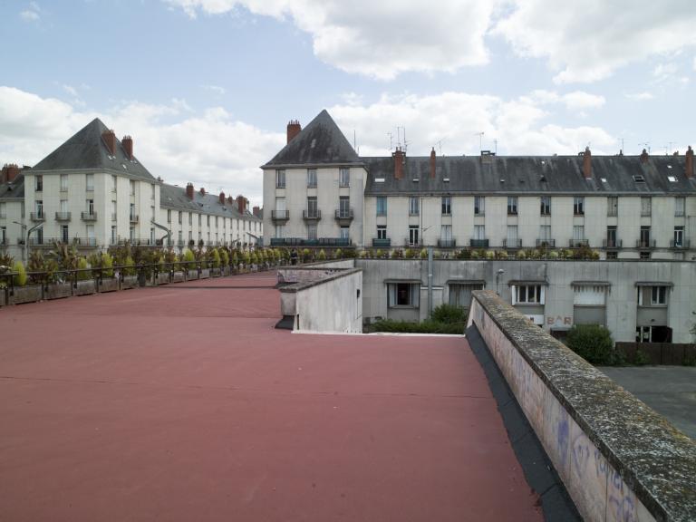 Îlots G et E vus depuis la terrasse ouest.