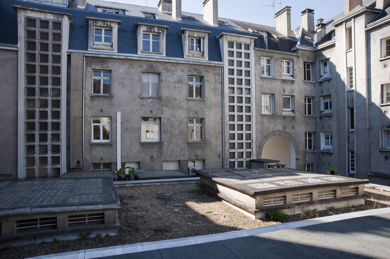 Façades postérieures des immeubles bordant la rue du Maréchal-Foch. ; Façades postérieures des 1 et 3 rue du Maréchal-Foch.