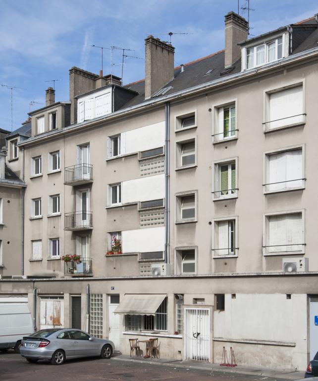 Façades postérieures des 1 bis, 3 et 5 rue Marceau.