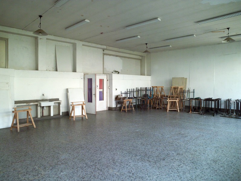 Premier étage de l'aile nord : salle de cours.