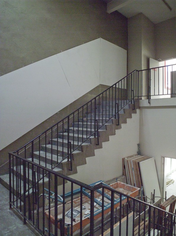 Escalier ouest de l'aile nord.