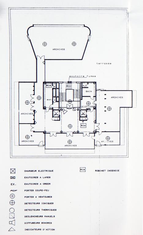 Plan du troisième étage, 26 novembre 1997. (archives privées du groupe Serge Laski, établissements Mame).