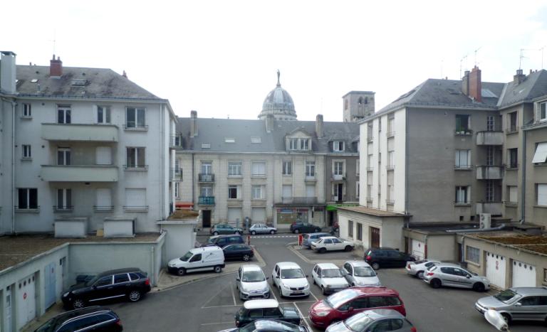 Accès au coeur d'îlot rue de Jérusalem, vu depuis un immeuble de la rue Marceau.
