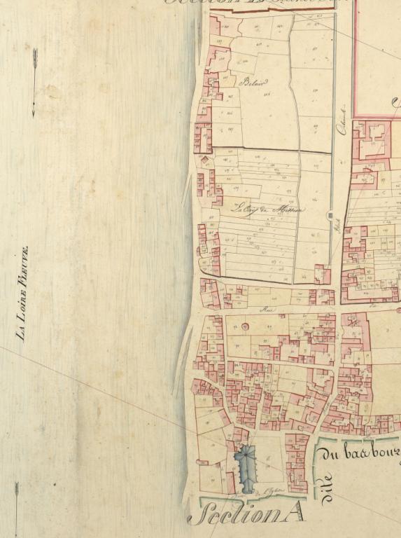 Extrait du cadastre napoléonien de 1826. (archives départementales du Loir-et-Cher, 3 P 2 208/4). ; Extrait du cadastre napoléonien de 1826. (archives départementales du Loir-et-Cher, 3 P 2 208/4). ; Extrait du cadastre napoléonien de 1826. (archives départementales du Loir-et-Cher, 3 P 2 208/4). ; Extrait du cadastre napoléonien de 1826. (archives départementales du Loir-et-Cher, 3 P 2 208/4).