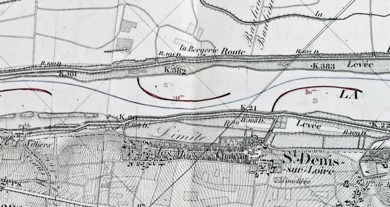 Les aménagements portuaires de la Loire : commune de Saint-Denis-sur-Loire (Loir-et-Cher) ; Cale dite cale abreuvoir simple du bourg
