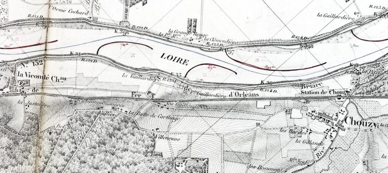 Extrait de la carte de la Loire de Coumes de 1848 complétée par l'ingénieur en chef Collin, 22 mai 1858, détail. (archives départementales du Loiret, Liasse 30936). ; Extrait de la carte de la Loire de Coumes de 1848 complétée par l'ingénieur en chef Collin, 22 mai 1858, détail. (archives départementales du Loiret, Liasse 30936). ; Extrait de la carte de la Loire de Coumes de 1848 complétée par l'ingénieur en chef Collin, 22 mai 1858, détail. (archives départementales du Loiret, Liasse 30936). ; Extrait de la carte de la Loire de Coumes de 1848 complétée par l'ingénieur en chef Collin, 22 mai 1858, détail. (archives départementales du Loiret, Liasse 30936). ; Extrait de la carte de la Loire de Coumes de 1848 complétée par l'ingénieur en chef Collin, 22 mai 1858, détail. (archives départementales du Loiret, Liasse 30936).