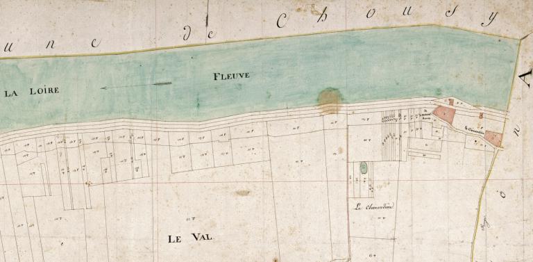 Extrait du cadastre napoléonien de 1810. (archives départementales du Loir-et-Cher, 3 P 2/29/3).