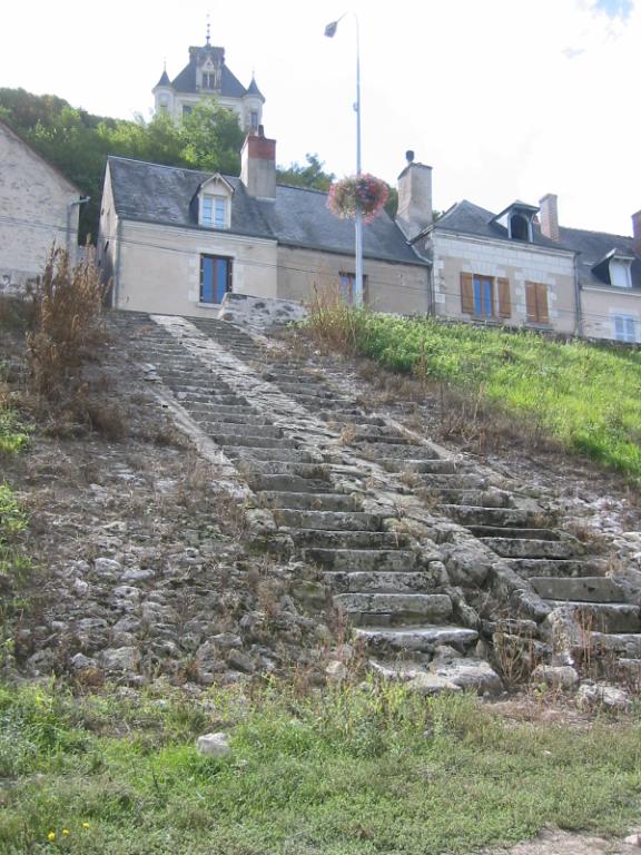 Escalier double.