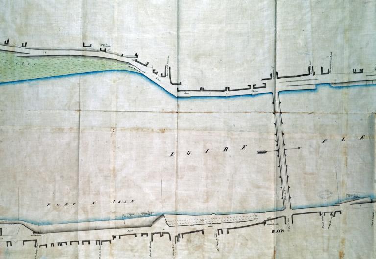 Plan des diverses parties du port de Blois à joindre au projet de règlement sur la police de la navigation, 8 janvier 1845, par l'ingénieur ordinaire Delaitre. Détail. (archives départementales du Loir-et-Cher, 1 Fi 839). ; Plan des diverses parties du port de Blois à joindre au projet de règlement sur la police de la navigation, 8 janvier 1845, par l'ingénieur ordinaire Delaitre. Détail. (archives départementales du Loir-et-Cher, 1 Fi 839). ; Plan des diverses parties du port de Blois à joindre au projet de règlement sur la police de la navigation, 8 janvier 1845, par l'ingénieur ordinaire Delaitre. Détail. (archives départementales du Loir-et-Cher, 1 Fi 839). ; Plan des diverses parties du port de Blois à joindre au projet de règlement sur la police de la navigation, 8 janvier 1845, par l'ingénieur ordinaire Delaitre. Détail. (archives départementales du Loir-et-Cher, 1 Fi 839).
