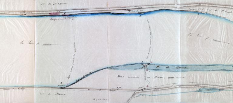Projet de construire une rampe d'abordage pour le bac Ménars / Saint-Claude au lieudit la Pompadour côté rive gauche (Saint-Claude), 6 avril 1883. Projet non abouti. (archives départementales du Loir-et-Cher, 3 S 334). ; Projet de construire une rampe d'abordage pour le bac Ménars / Saint-Claude au lieudit la Pompadour côté rive gauche (Saint-Claude), 6 avril 1883. Projet non abouti. (archives départementales du Loir-et-Cher, 3 S 334). ; Projet de construire une rampe d'abordage pour le bac Ménars / Saint-Claude au lieudit la Pompadour côté rive gauche (Saint-Claude), 6 avril 1883. Projet non abouti. (archives départementales du Loir-et-Cher, 3 S 334).