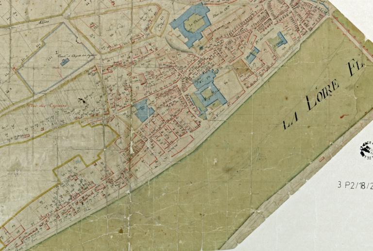 Extrait du cadastre napoléonien de 1809. (archives départementales du Loir-et-Cher, 3 P 2 18/2).