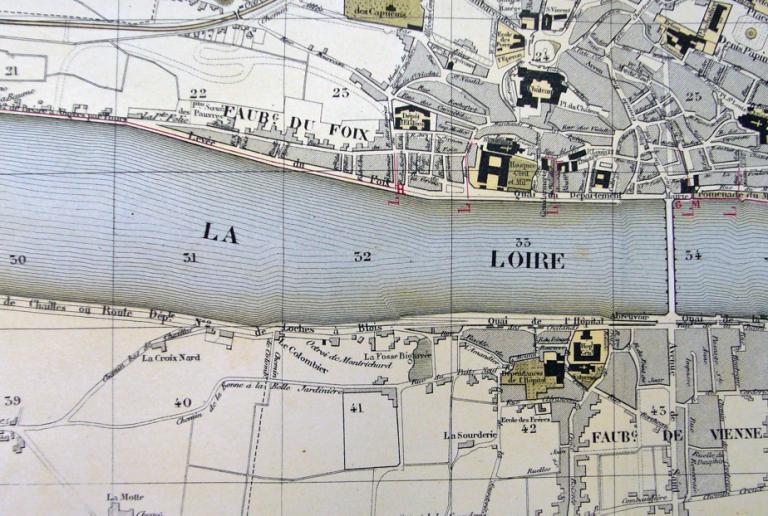 Les aménagements portuaires de la Loire : commune de Blois (Loir-et-Cher)
