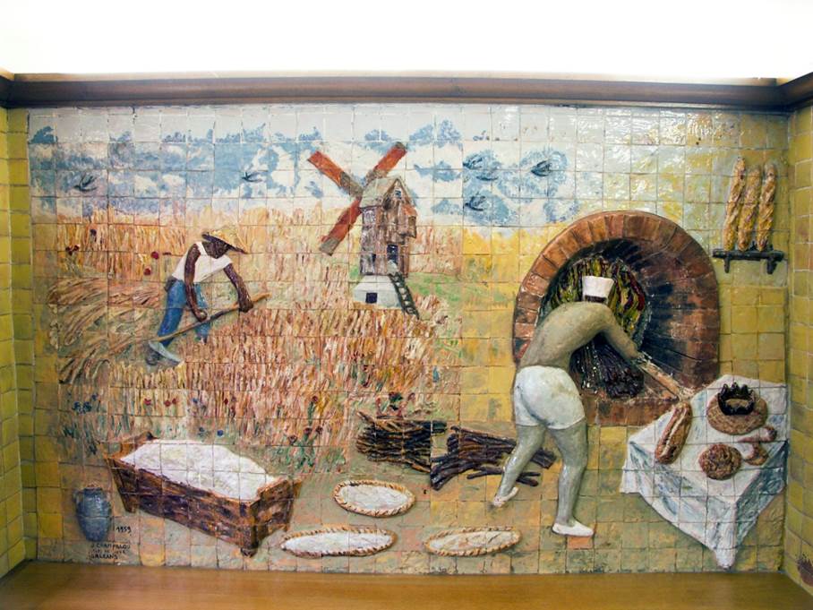 Carrelage mural : le cycle du pain