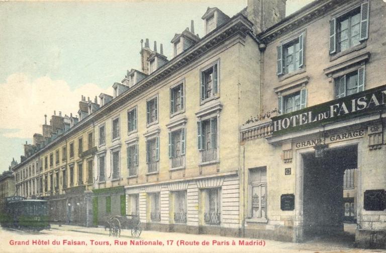 L'hôtel du Faisan rue Nationale, [1er quart 20e siècle]. (archives municipales de Tours, 11 Fi 13.2285).