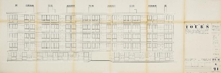 Immeuble de norme HLM en R+4 (ensemble de 20)