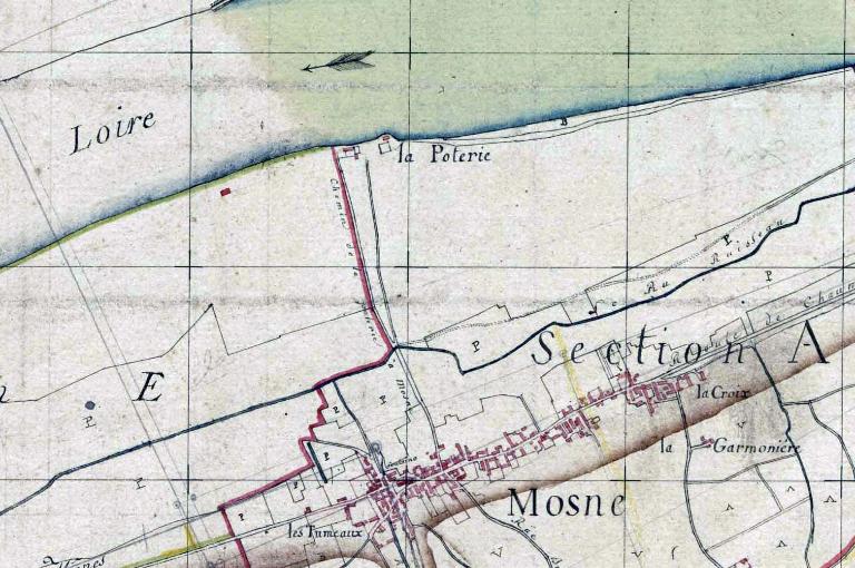 Les aménagements portuaires de la Loire : commune d'Amboise (Indre-et-Loire)  ; Cale dite cale en tablier à quai incliné (port d'Amboise)