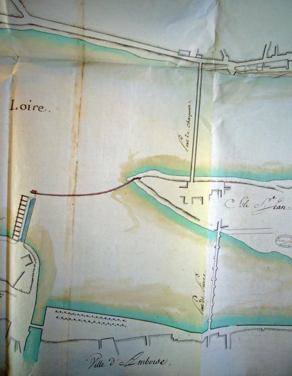 Les aménagements portuaires de la Loire : commune d'Amboise (Indre-et-Loire) 