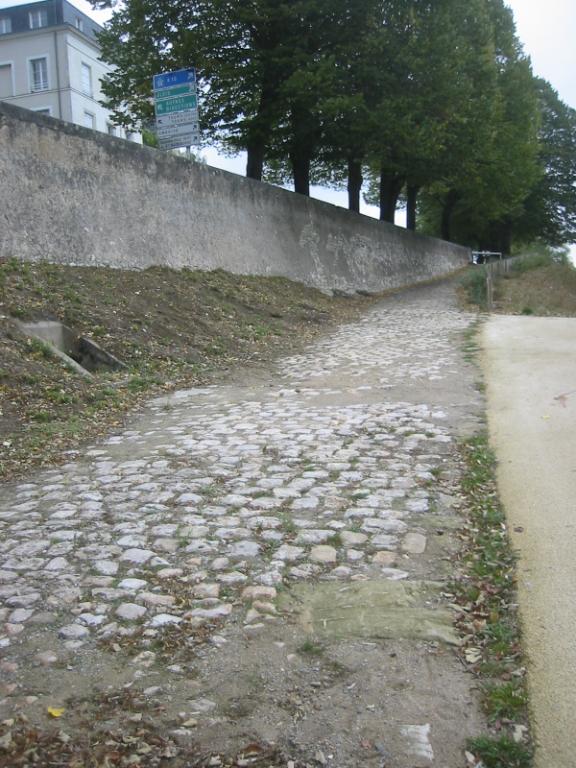 Carte des levées de Tours à Langeais, XVIIIe siècle, détail sur Portillon. (archives départementales d'Indre-et-Loire, C 277).