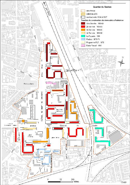 Tranches de construction des immeubles d'habitation