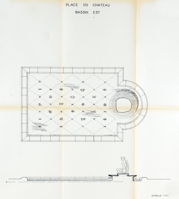 Plan du Bassin Est, sans date.