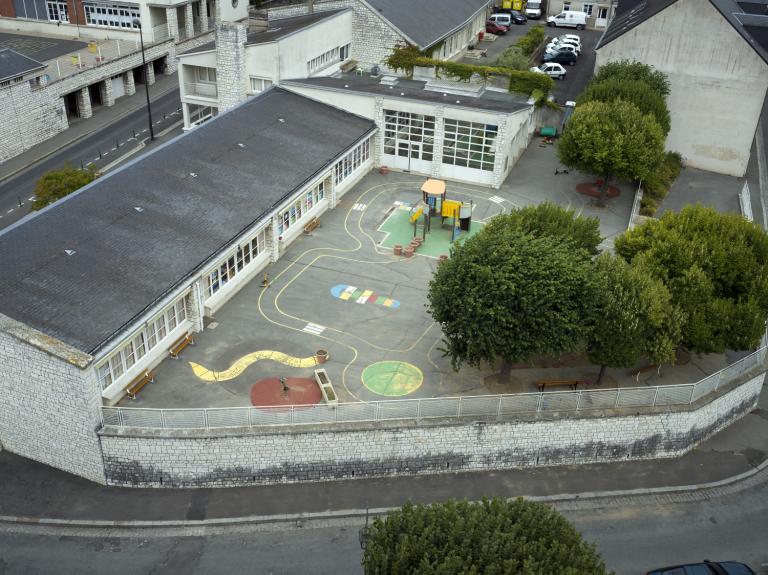 Ecole maternelle vue depuis la Tour Beauvoir.