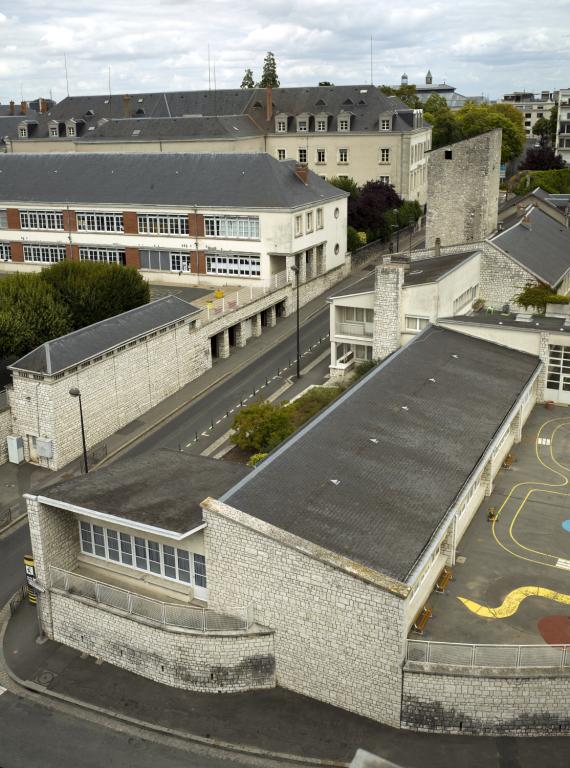 La rue Trouessard vue depuis la tour Beauvoir.