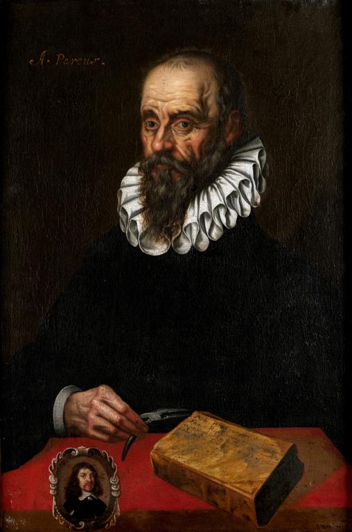 Tableau : portrait d'Ambroise Paré (1510-1590)