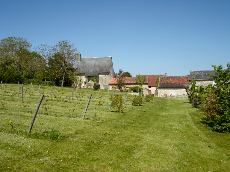 Vue d'ensemble avec les prés alentour.